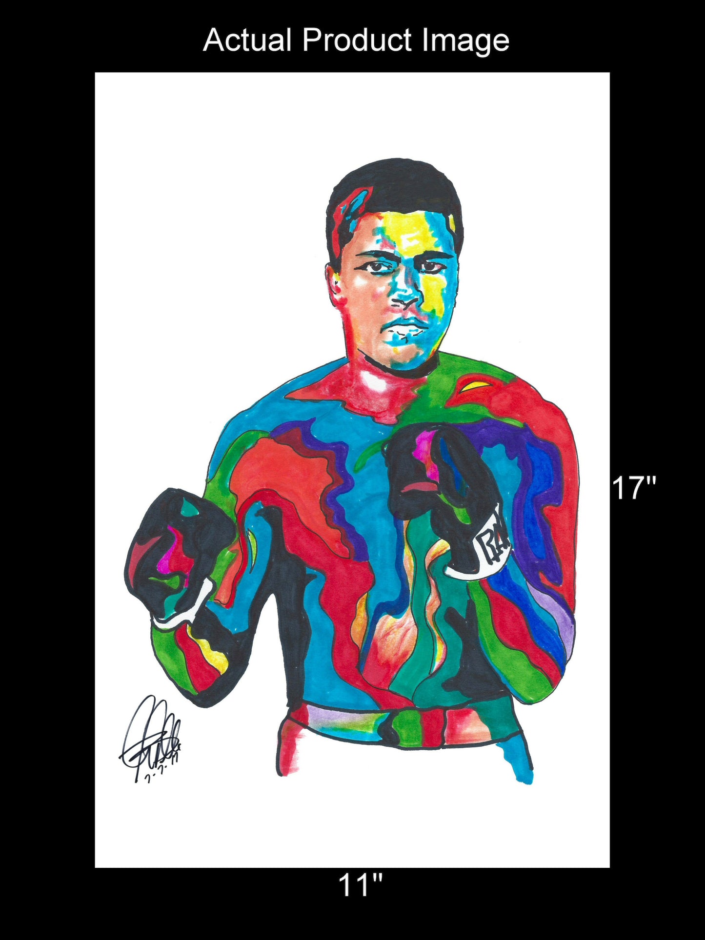 Muhammad Ali The Greatest Sports Boxing Poster Print Wall Art 11x17