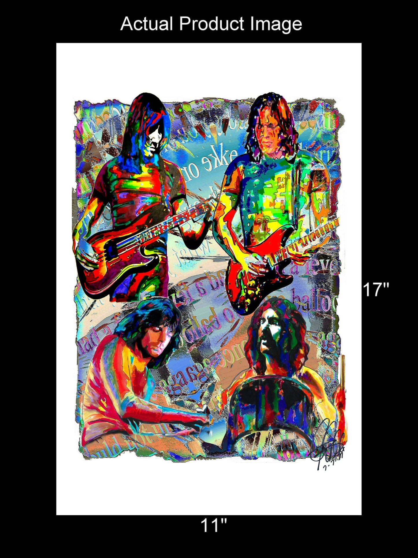 Pink Floyd Waters Gilmour Rock Music Poster Print Wall Art 11x17