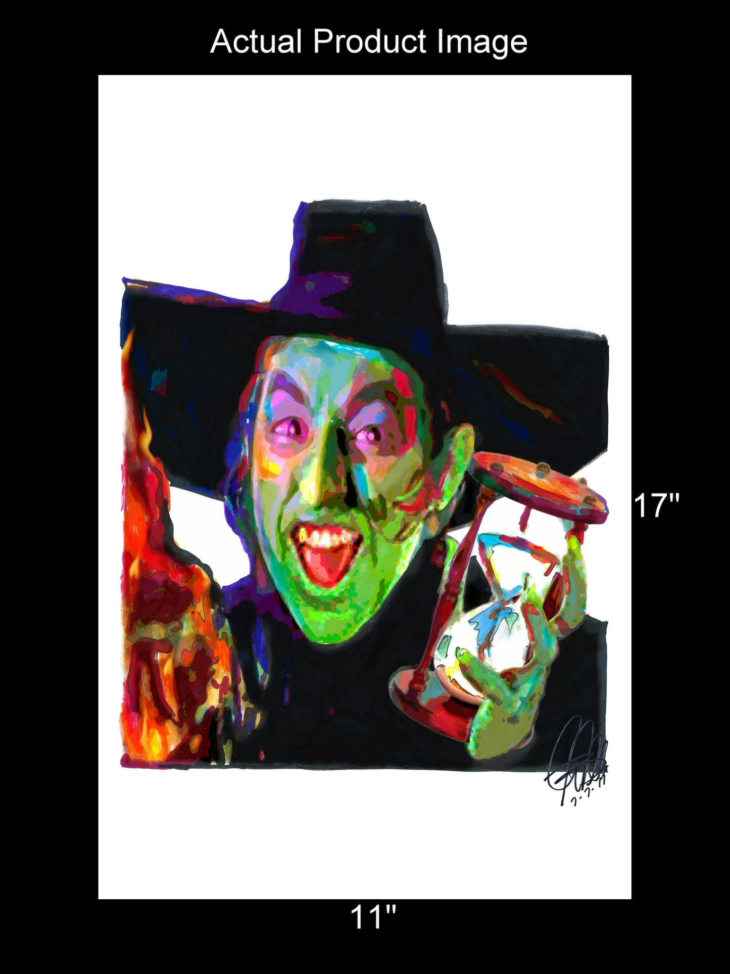 Wicked Witch of the West Wizard of Oz Margaret Hamilton Poster Print Art 11x17