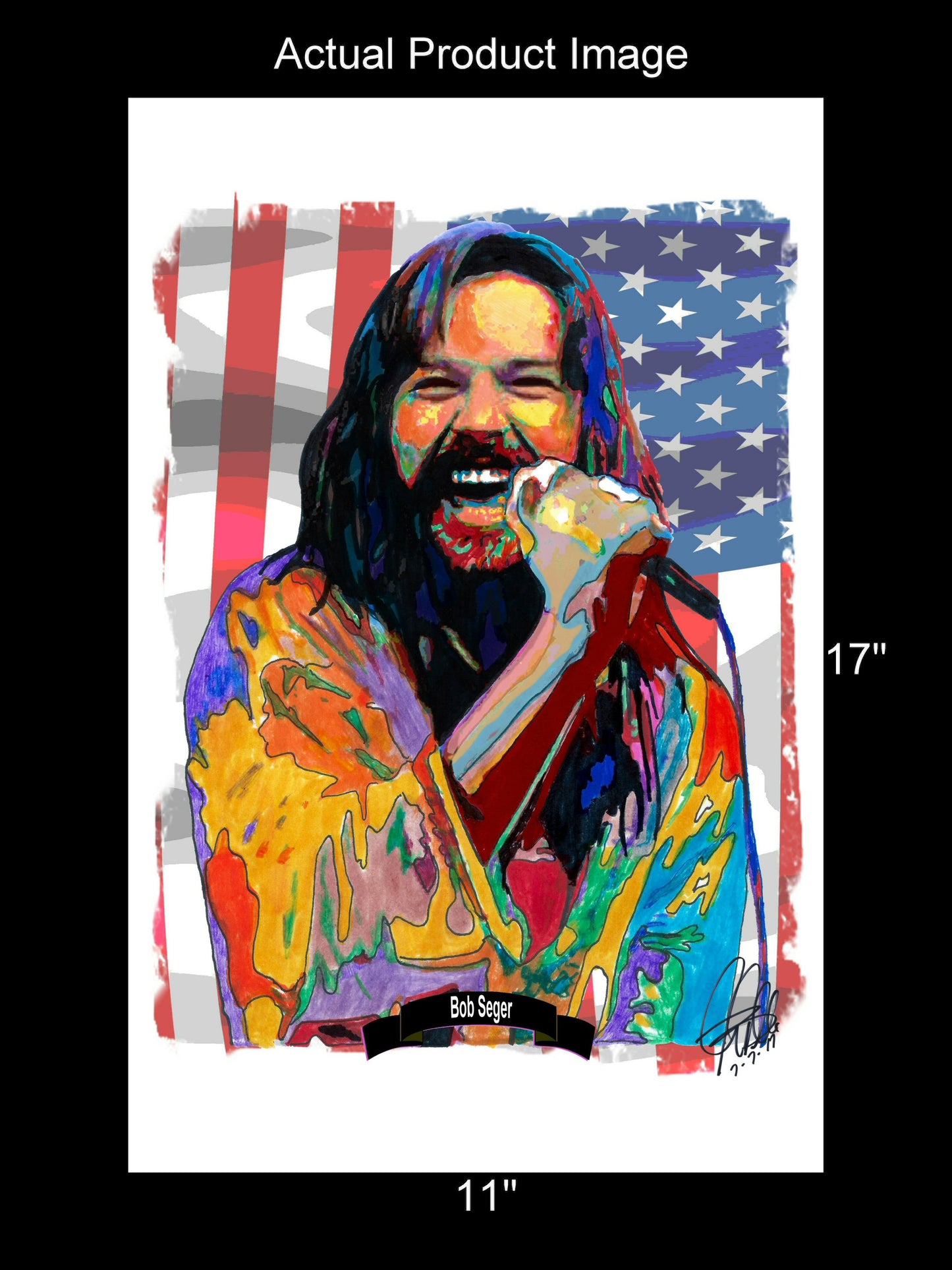 Bob Seger Silver Bullet Band Rock Music Poster Print Wall Art 11x17