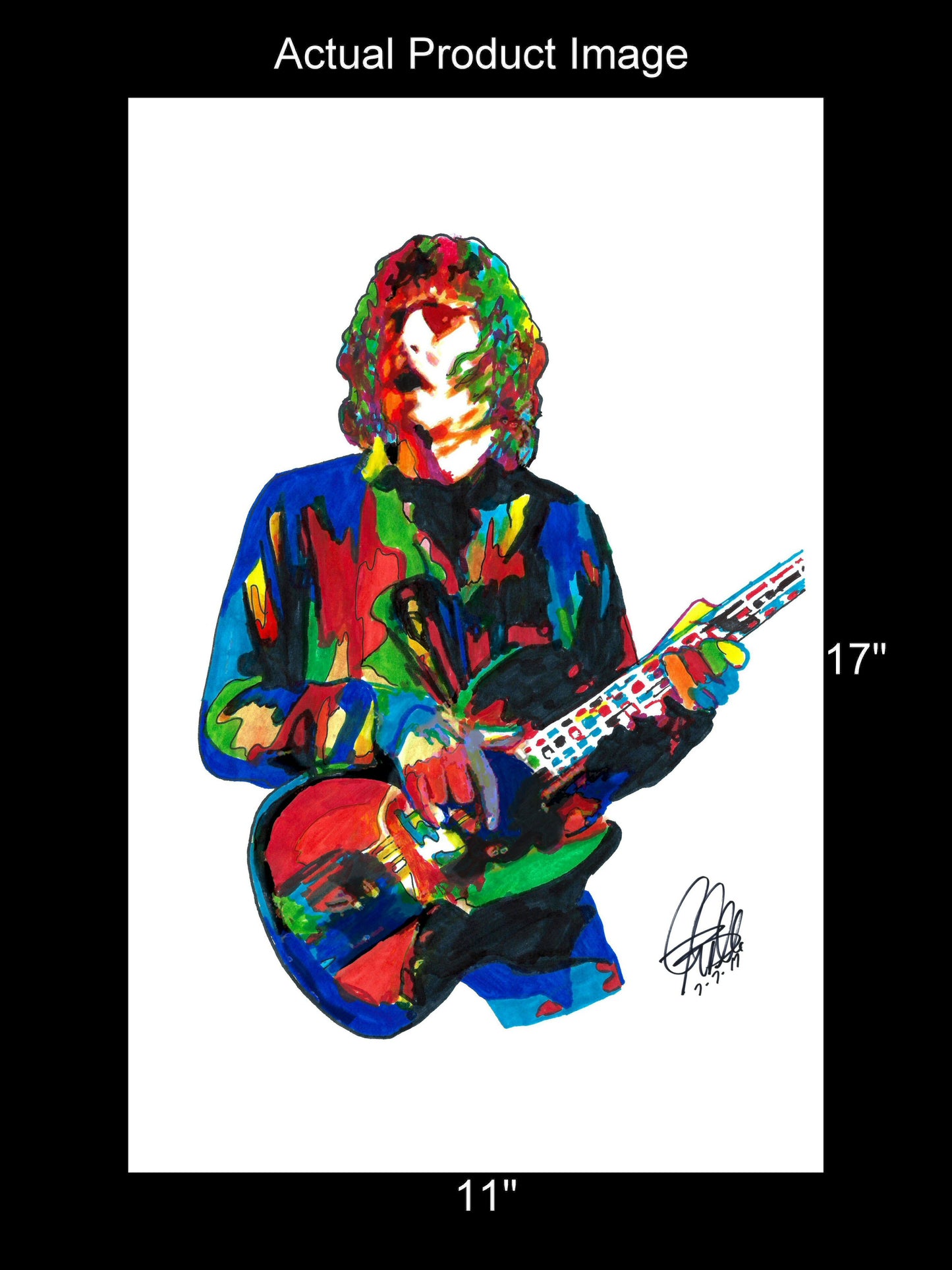 Leo Lyons Ten Years After Bass Guitar Rock Music Poster Print Wall Art 11x17