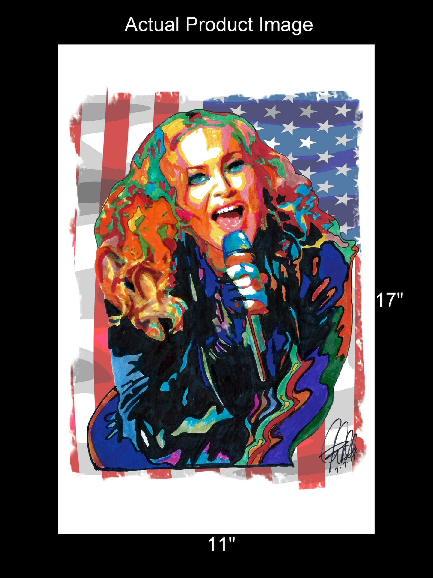 Madonna Singer Dance Rock Music Print Poster Wall Art 11x17