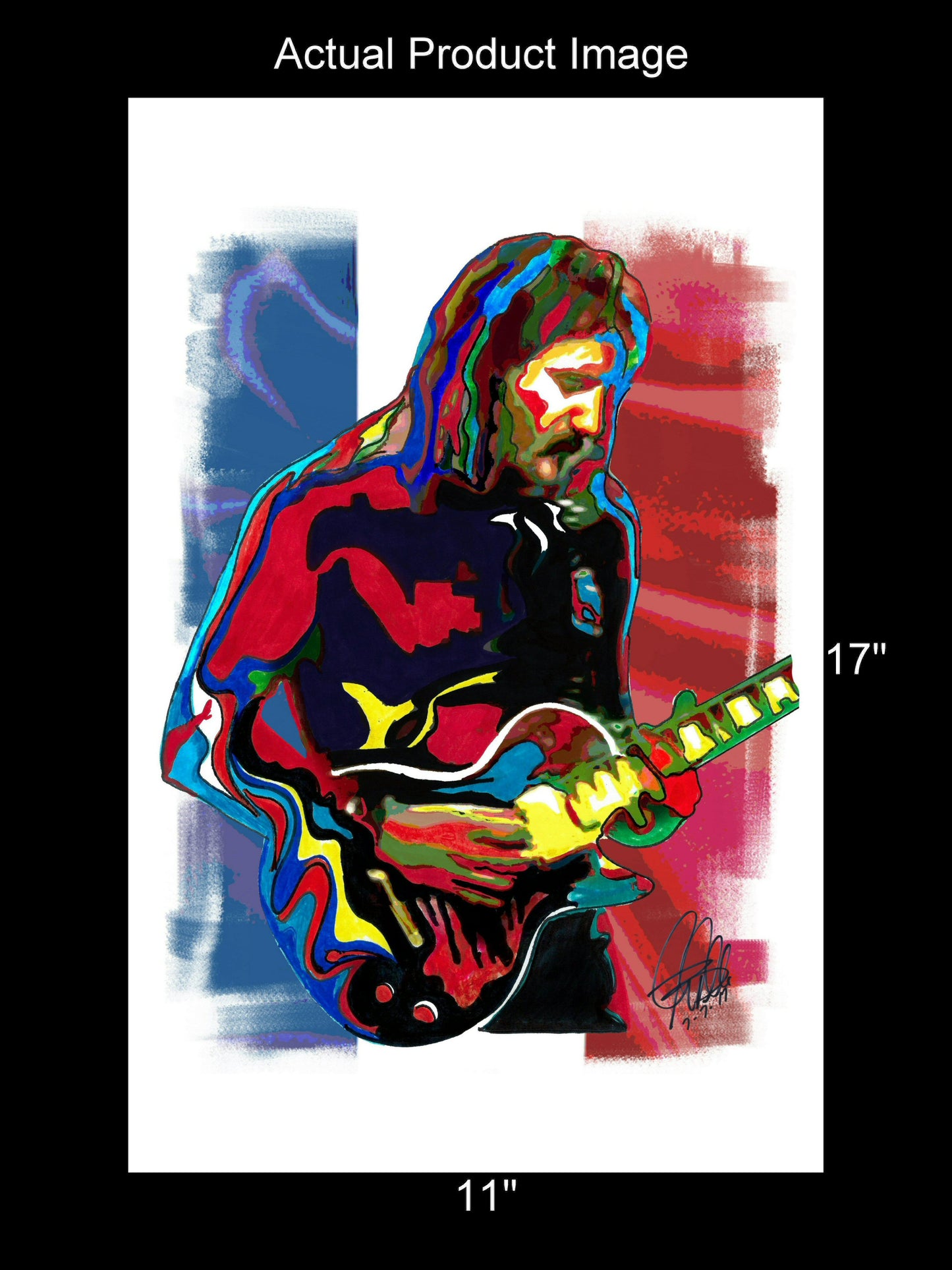 Jan Akkerman Focus Guitar Hard Rock Music Poster Print Wall Art 11x17