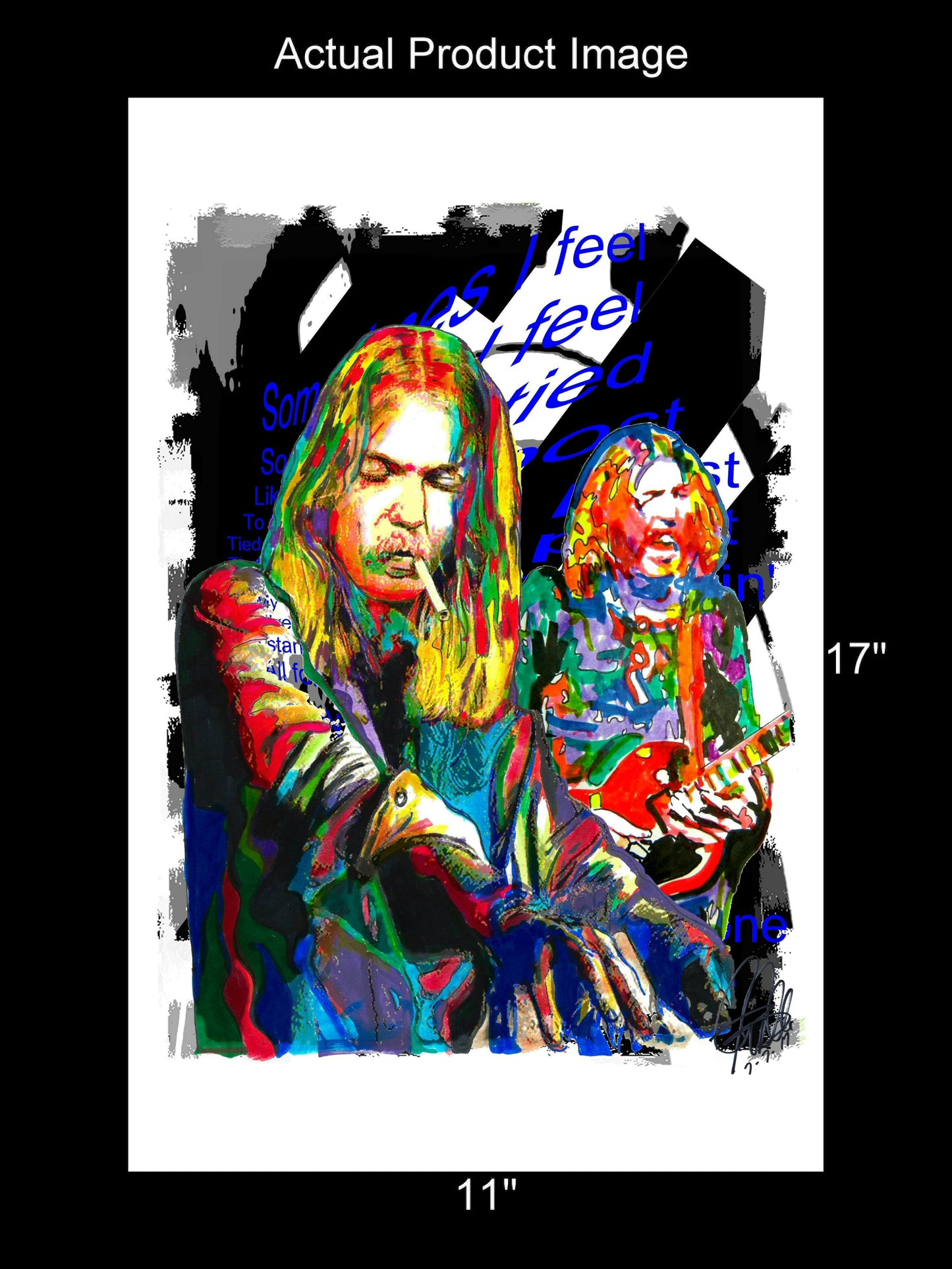 Gregg & Duane Allman Southern Rock Music Poster Print Wall Art 11x17