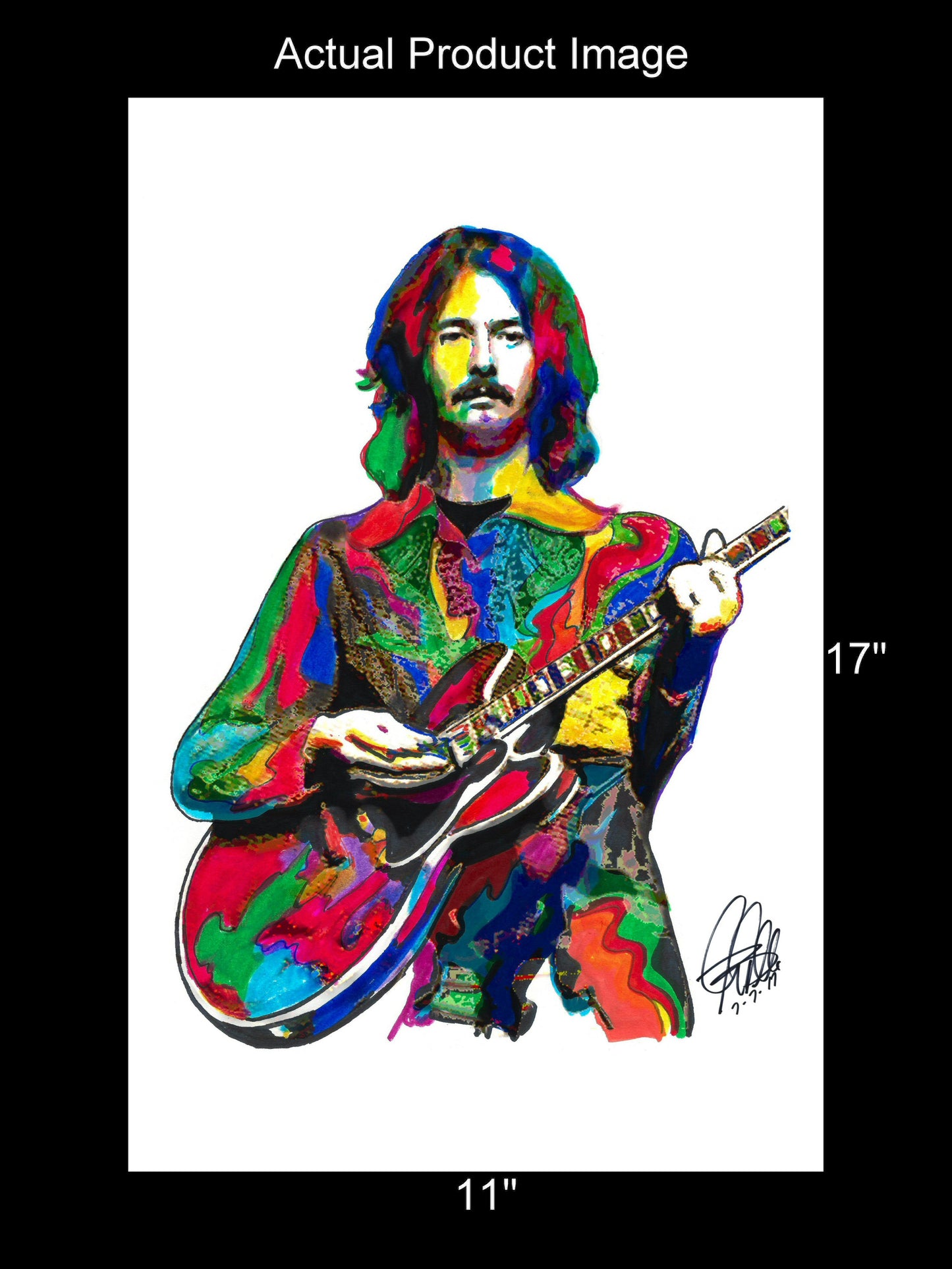 Eric Clapton Cream Guitar Blues Rock Music Poster Print Wall Art 11x17