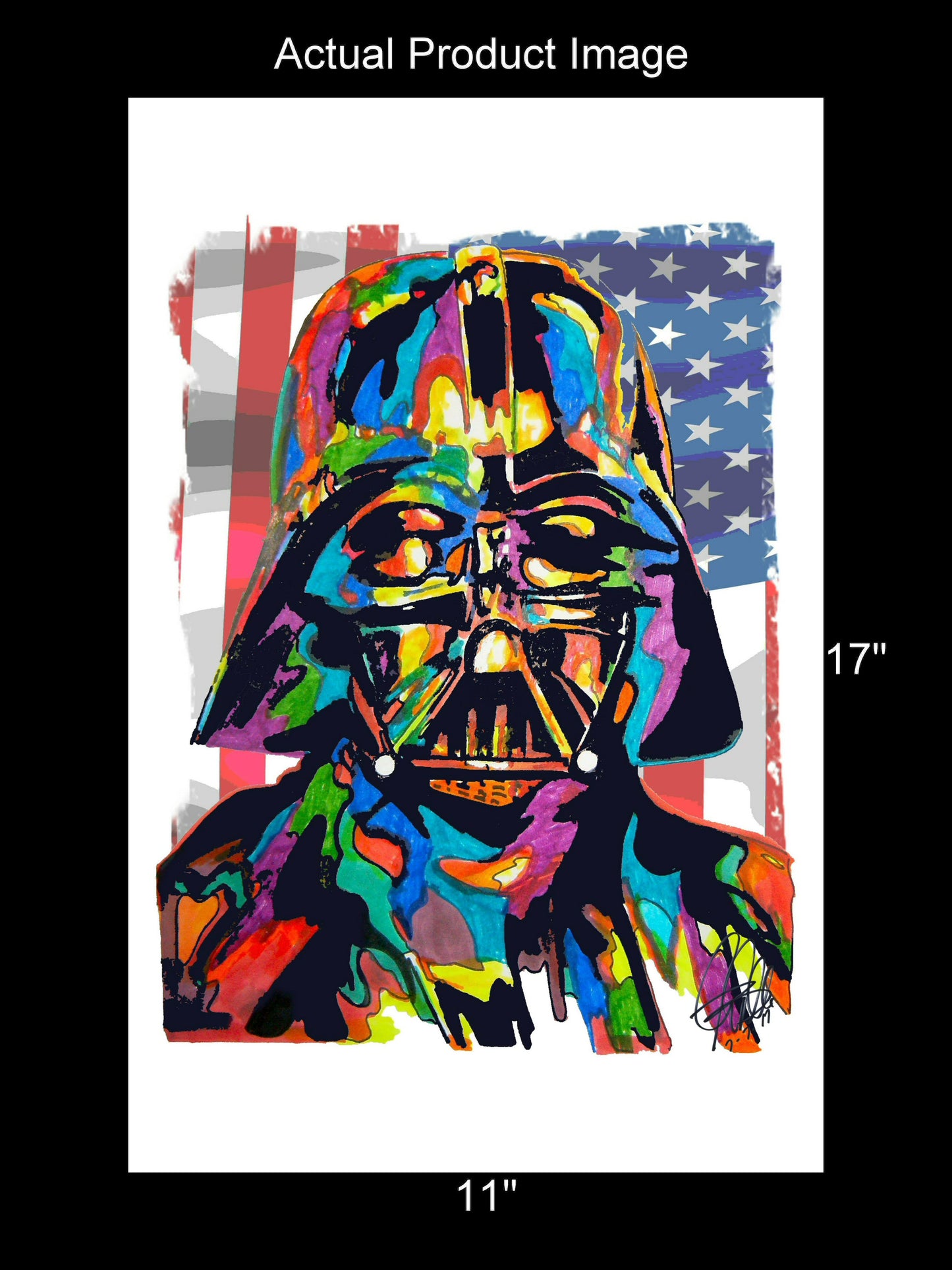 Darth Vader Star Wars Film Print Poster Wall Art 11x17