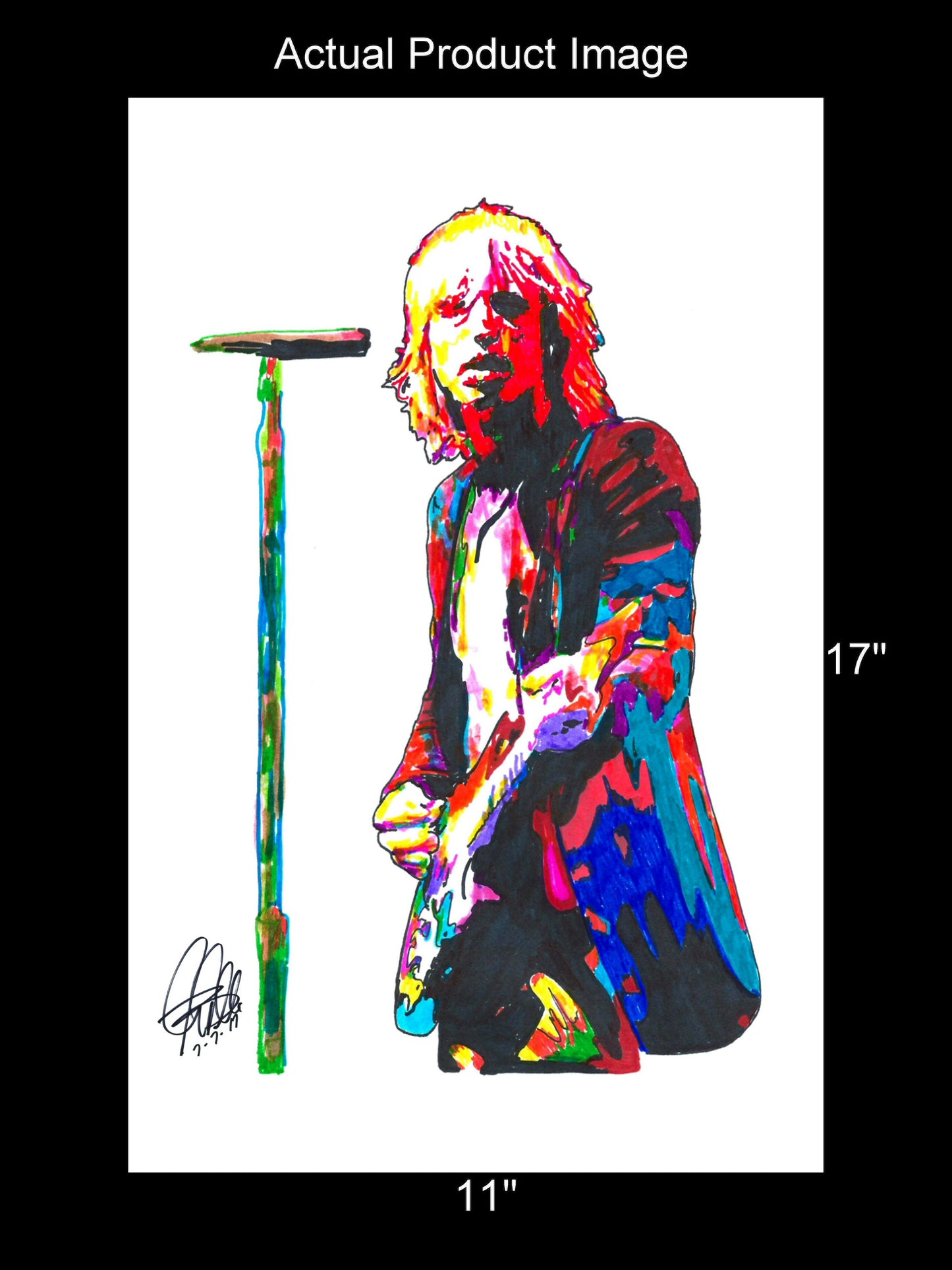 Tom Petty Heartbreakers Rock Music Poster Print Wall Art 11x17