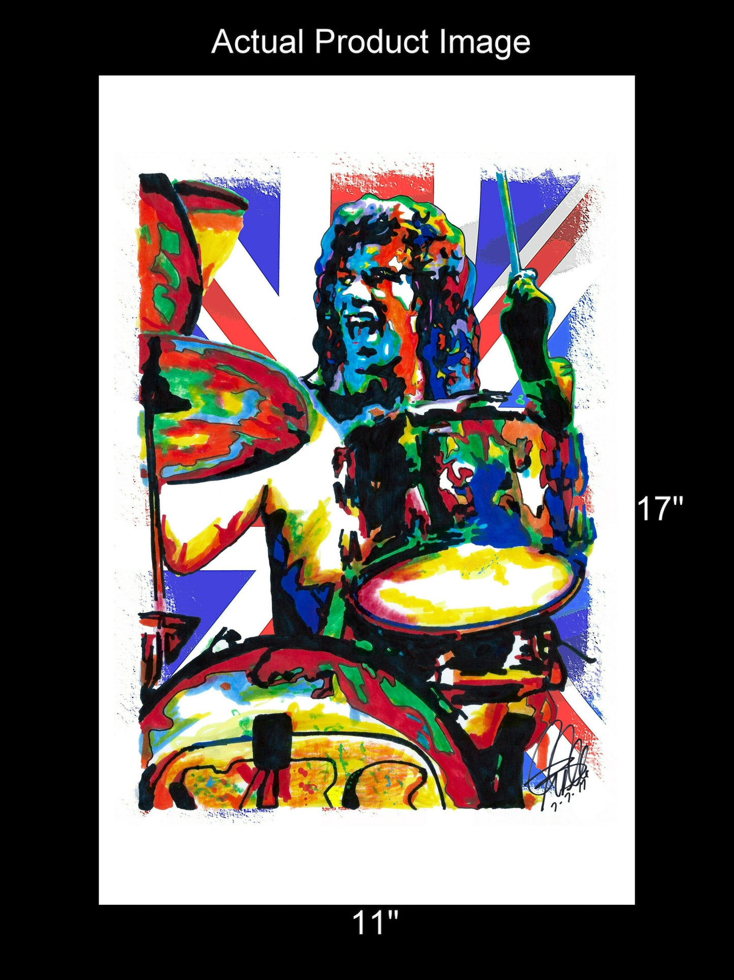 Bill Bruford Yes Drummer Progressive Rock Music Poster Print Wall Art 11x17