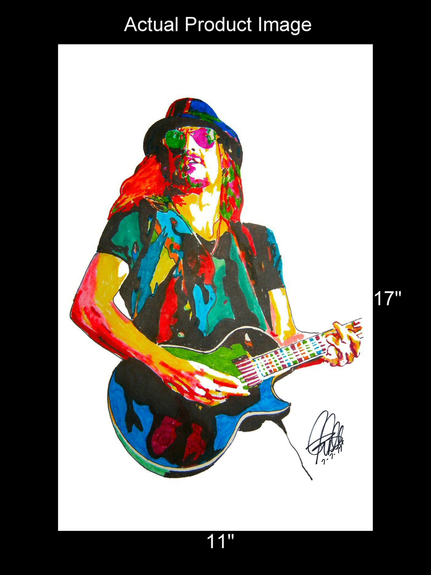 Kid Rock Singer Guitar Rock Music Poster Print Tribute Wall Art 11x17