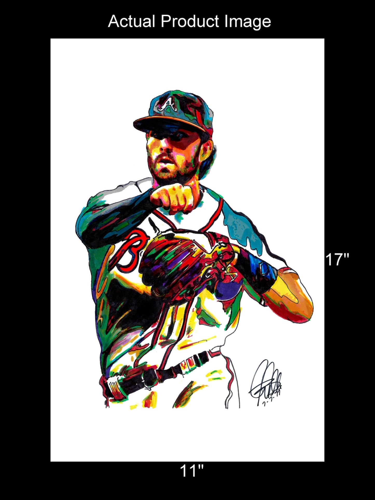 Dansby Swanson Atlanta Braves Baseball Sports Print Poster Wall Art 11x17