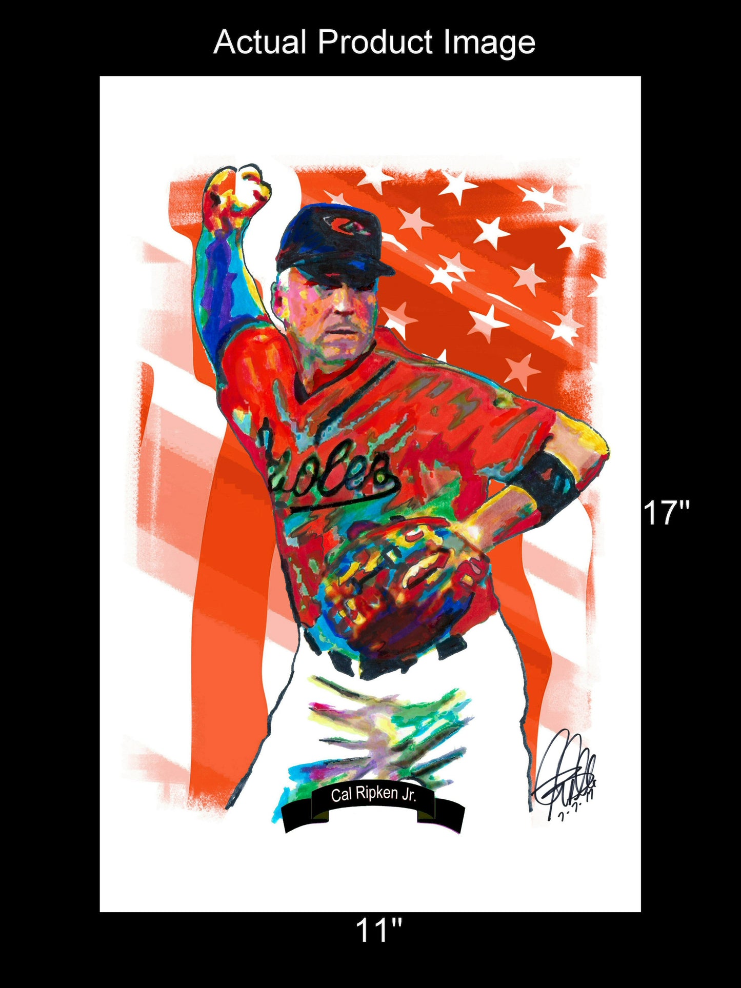 Cal Ripken Jr Baltimore Orioles Baseball Sports Poster Print Wall Art 11x17