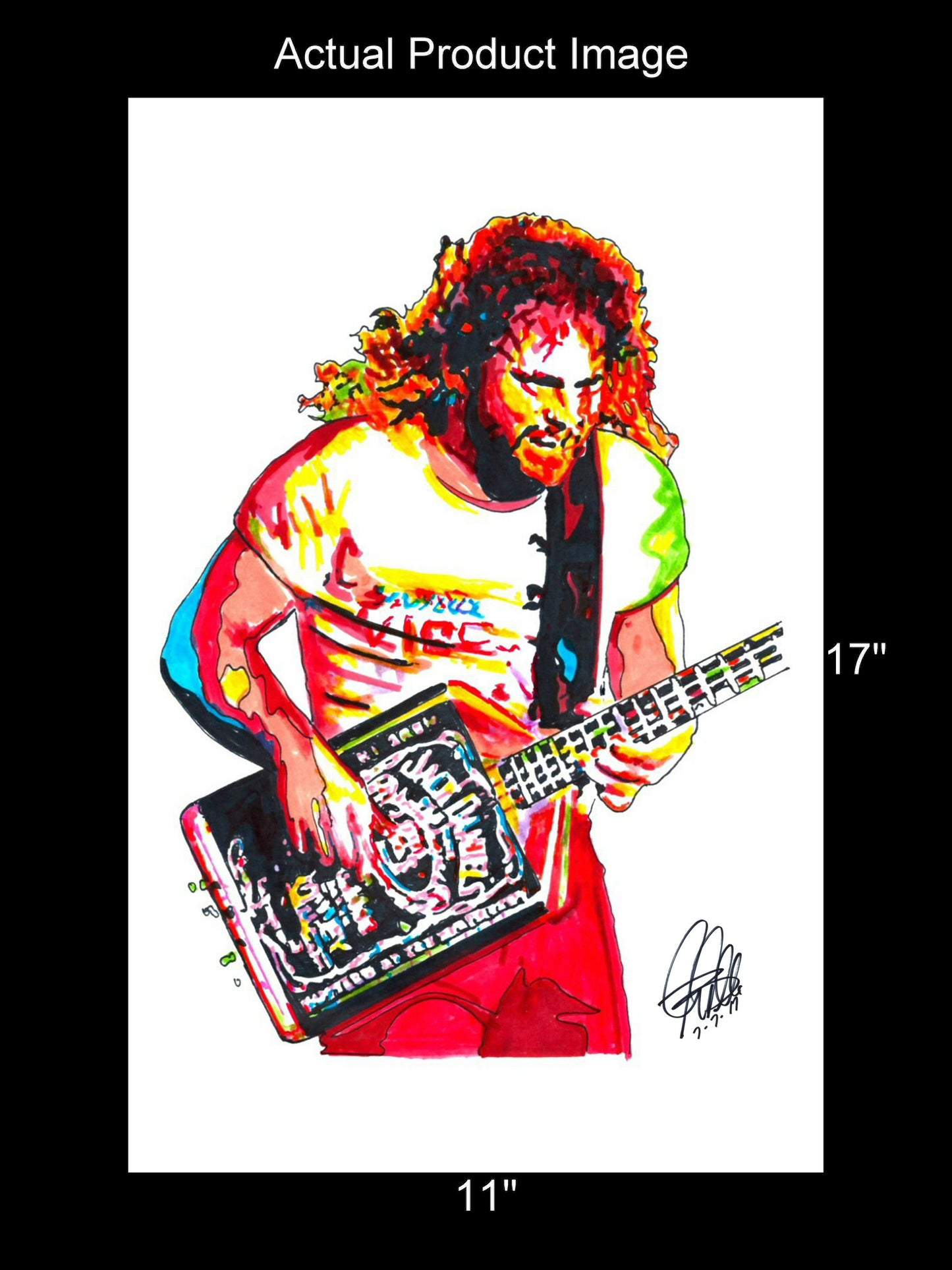 Michael Anthony Van Halen Bass Rock Music Art Poster Print 11x17