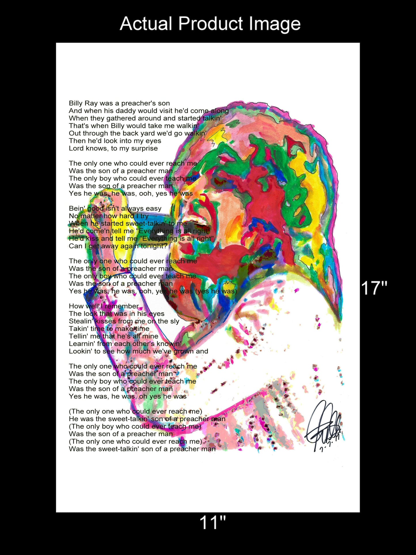 Dusty Springfield Son of a Preacher Man Poster Print Wall Art 11x17