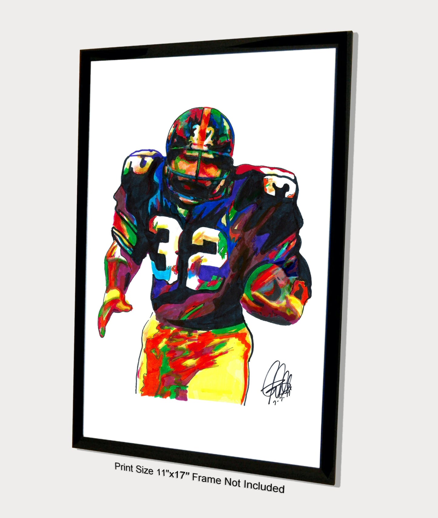 Franco Harris Pittsburgh Steelers Football Sports Poster Print Wall Art 11x17