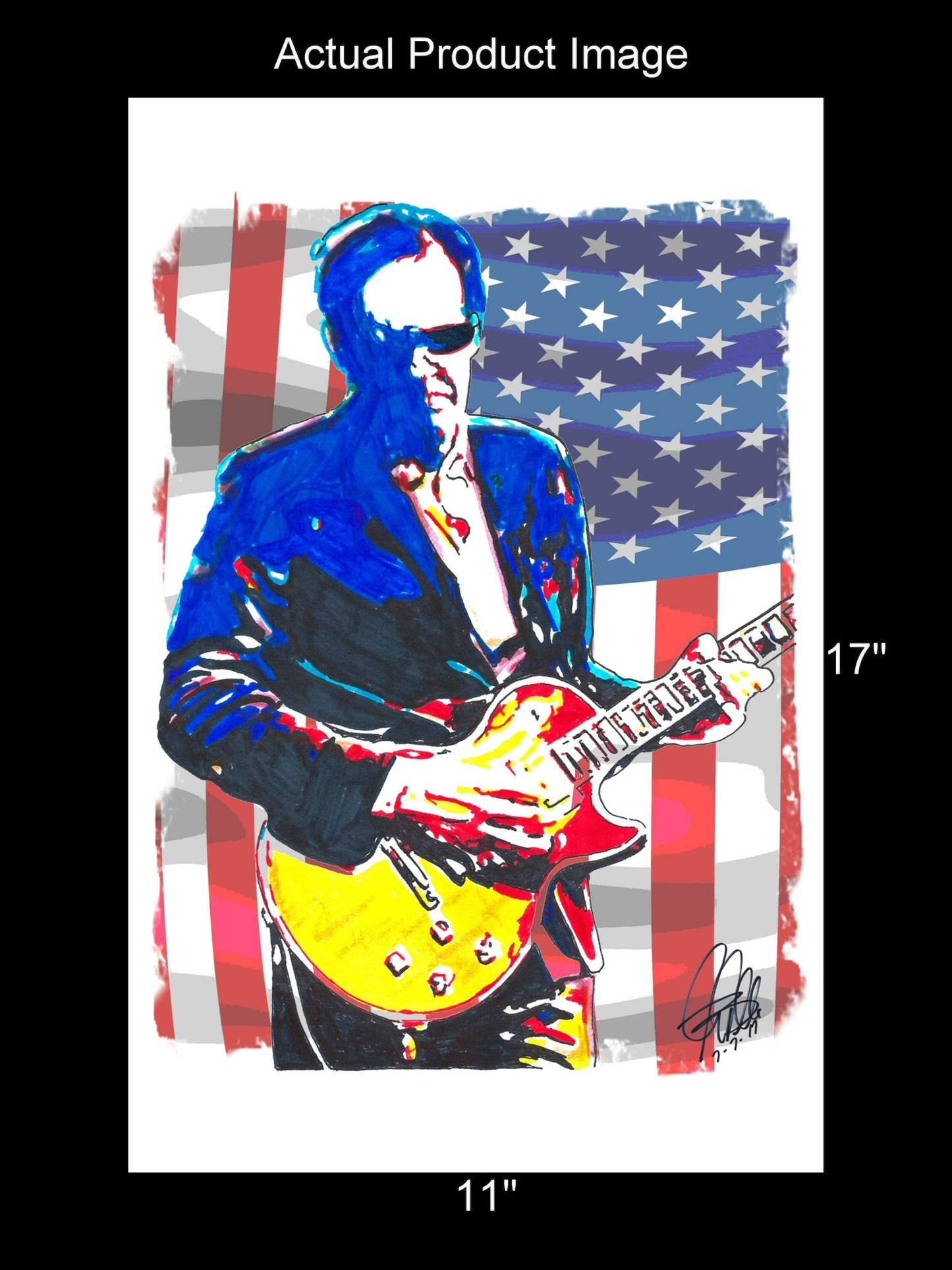 Joe Bonamassa Blues Guitar Music Poster Print Wall Art 11x17